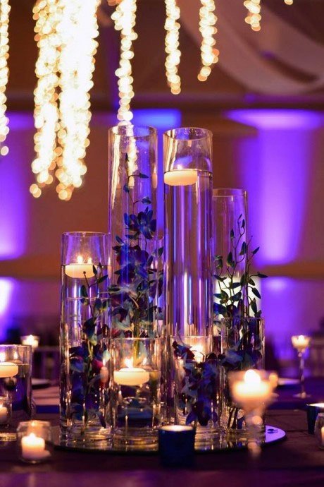 decor de table idées centre de table mariage avec vase